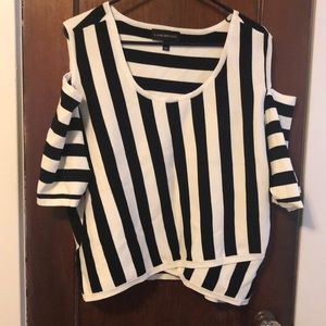 Striped Crop Top Sweater